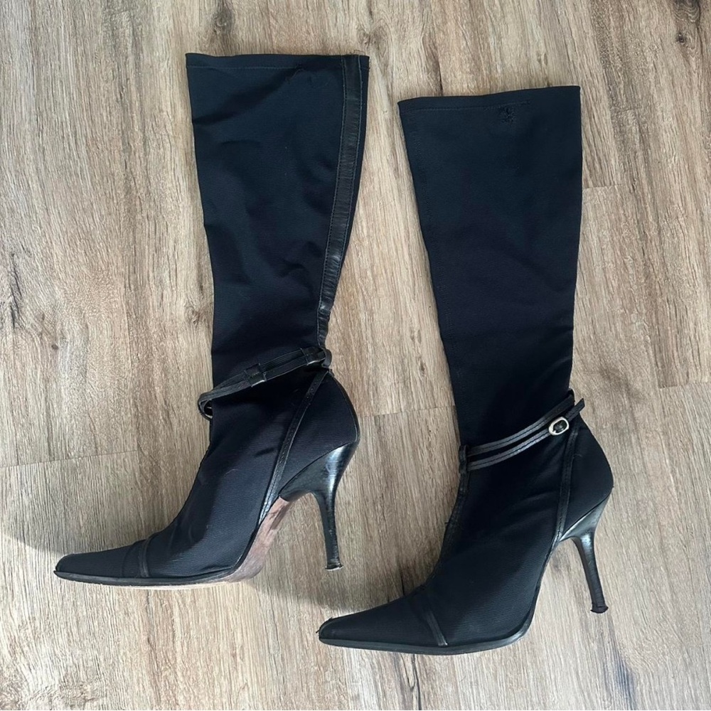 Zara Black Heeled Boots